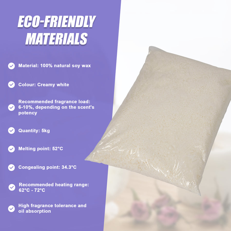 Natural Soy Wax Candle Making Supplies Crafts [ 5kg ]