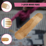 7 Layers Skateboard Deck Natural Wood Maple Double Concave Blank Skate Board DIY - Extra Image