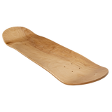 7 Layers Skateboard Deck Natural Wood Maple Double Concave Blank Skate Board DIY - Top-Down View