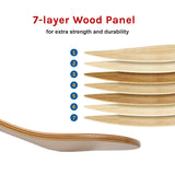 7 Layers Skateboard Deck Natural Wood Maple Double Concave Blank Skate Board DIY - Extra Image