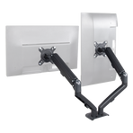 Dual Screen Gas-strut Monitor Stand Mount Desktop Bracket for LED/LC