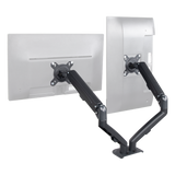 Dual Screen Gas-strut Monitor Stand Mount Desktop Bracket for LED/LC - 45-Degree Angle