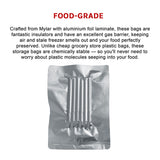 100x Food Vacuum Bags Pouch Foil Aluminum Storage Bags Heat Seal 30x40cm