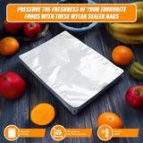 100x Food Vacuum Bags Pouch Foil Aluminum Storage Bags Heat Seal 30x40cm - Low Angle