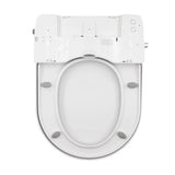Non Electric Bidet Toilet Seat W/ Cover Bathroom Spray Water Wash - Top-Down View
