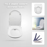 Non Electric Bidet Toilet Seat W/ Cover Bathroom Spray Water Wash