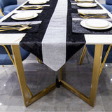 72" Velvet Table Runner + Dining Placemats Table Place Mats Decor