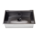 775x406mm Nano Single Bowl Kitchen Sink with Workstation Accessories
