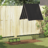Rabbit Cage Silver 200 x 100 x 210 cm Galvanised Steel - Top-Down View