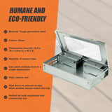 5x Humane Reusable Mice Trap Safe Live Catch Metal Mouse Catcher