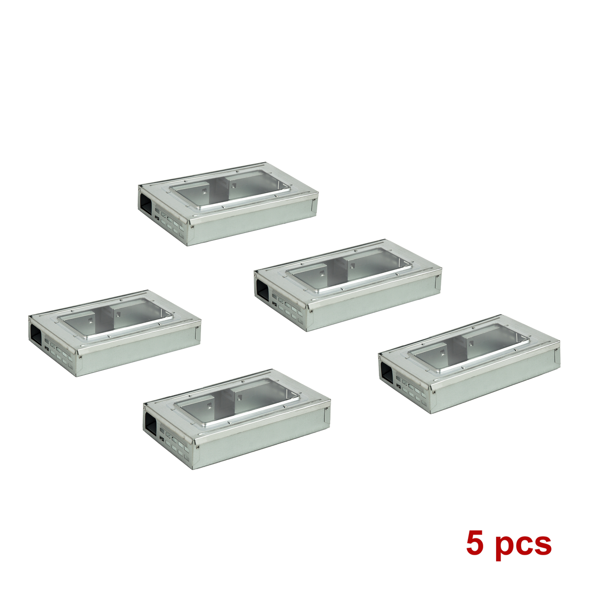5x Humane Reusable Mice Trap Safe Live Catch Metal Mouse Catcher