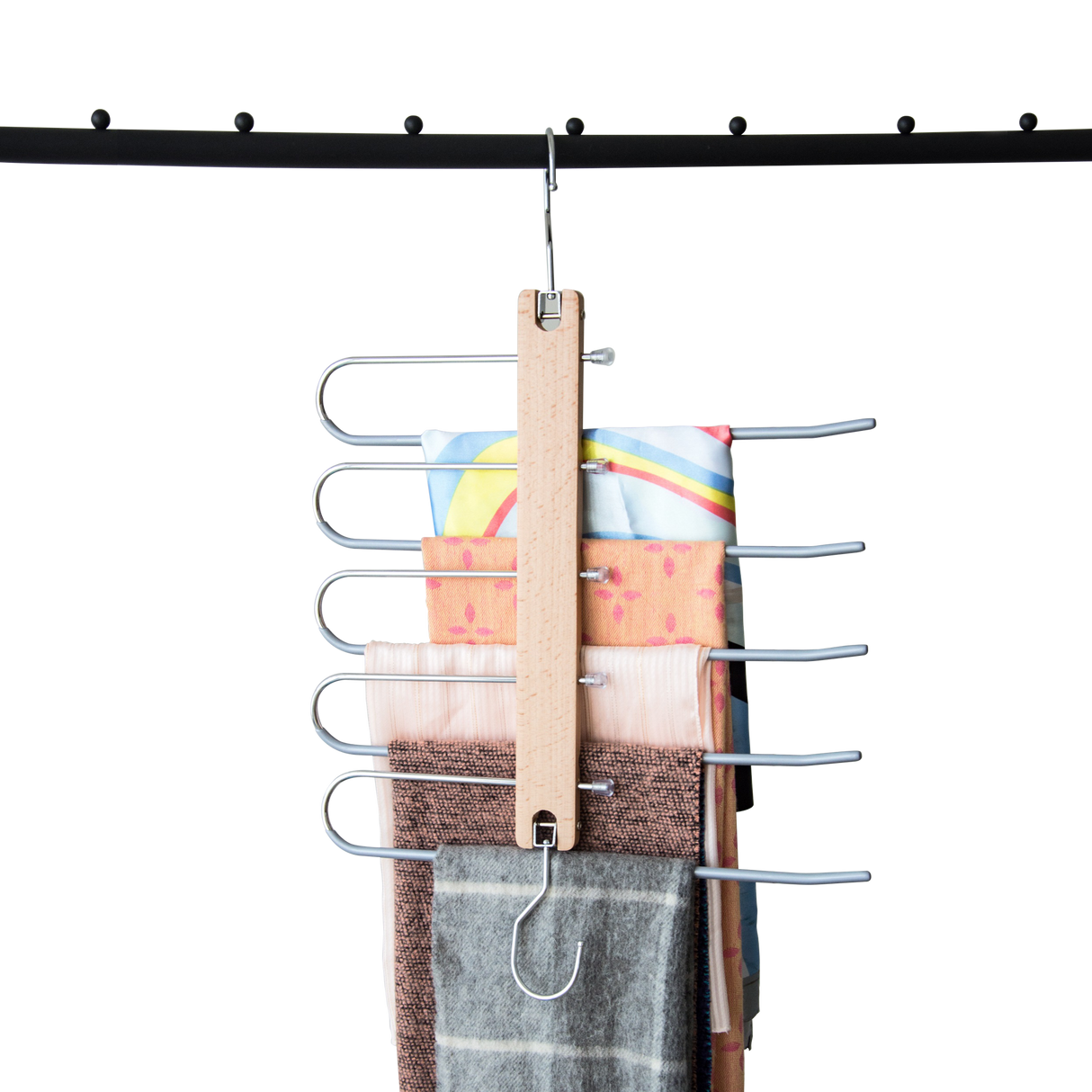Pants Clothes Coat Hanger Non-slip Magic Space Saver Closet Organizer Rack