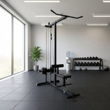 Lat PullDown Low Row Fitness Machine - Side View
