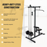 Lat PullDown Low Row Fitness Machine - Top-Down View