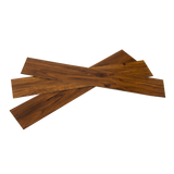 Vinyl Floor Tiles Self Adhesive Flooring Walnut Wood Grain 16 Pack 2.3SQM - Front View