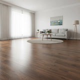 Vinyl Floor Tiles Self Adhesive Flooring Walnut Wood Grain 16 Pack 2.3SQM - Close-Up Angle
