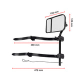 2x Towing Mirrors Pair Clip on Multi Fit Clamp On Towing Caravan 4X4 Trailer - Extra Image