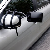 2x Towing Mirrors Pair Clip on Multi Fit Clamp On Towing Caravan 4X4 Trailer - Side View
