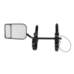 2x Towing Mirrors Pair Clip on Multi Fit Clamp On Towing Caravan 4X4 Trailer