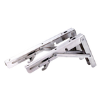 2x 10" Stainless Steel Folding Table Bracket Shelf Bench 50kg Load Heavy Duty