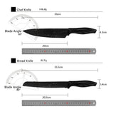 Kitchen 17 Piece Knife Set with Block and Sharpener Chef Knives - Extra Image