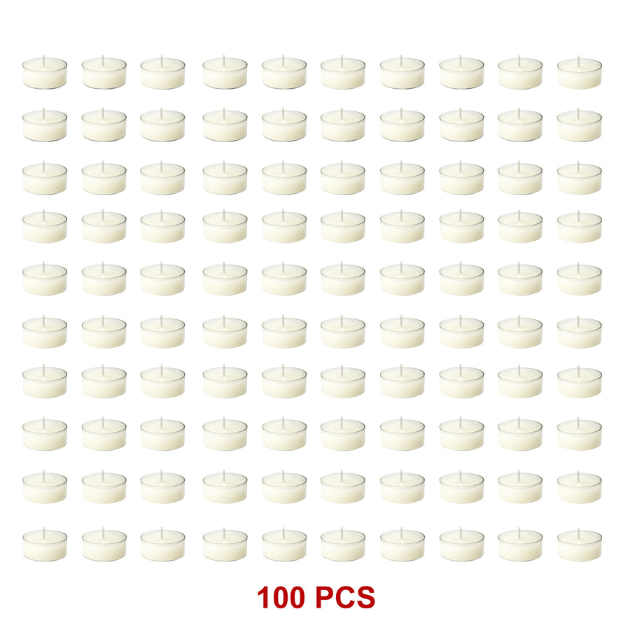 Bulk Buy Unscented SOY WAX Tealights, Soy Wax Tealight Candles - (100pc per set)