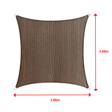 Rectangle Sun Shade Sail Fabric Garden Patio Pool Awning Canopy Cover Coffee - Extra Image