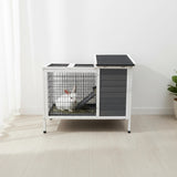 Rabbit Bunny Cage Hutch Pet Cages Enclosure - Front View