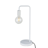 Modern Table lamp Desk Light Base Bedside Bedroom White - Side View