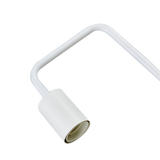 Modern Table lamp Desk Light Base Bedside Bedroom White - Rear View
