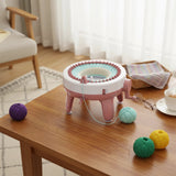 DIY Knitting Machine Smart Weaving Knit Rotating Kids Toy Scarf Sock Hat Gift - Front View