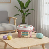 DIY Knitting Machine Smart Weaving Knit Rotating Kids Toy Scarf Sock Hat Gift - Side View