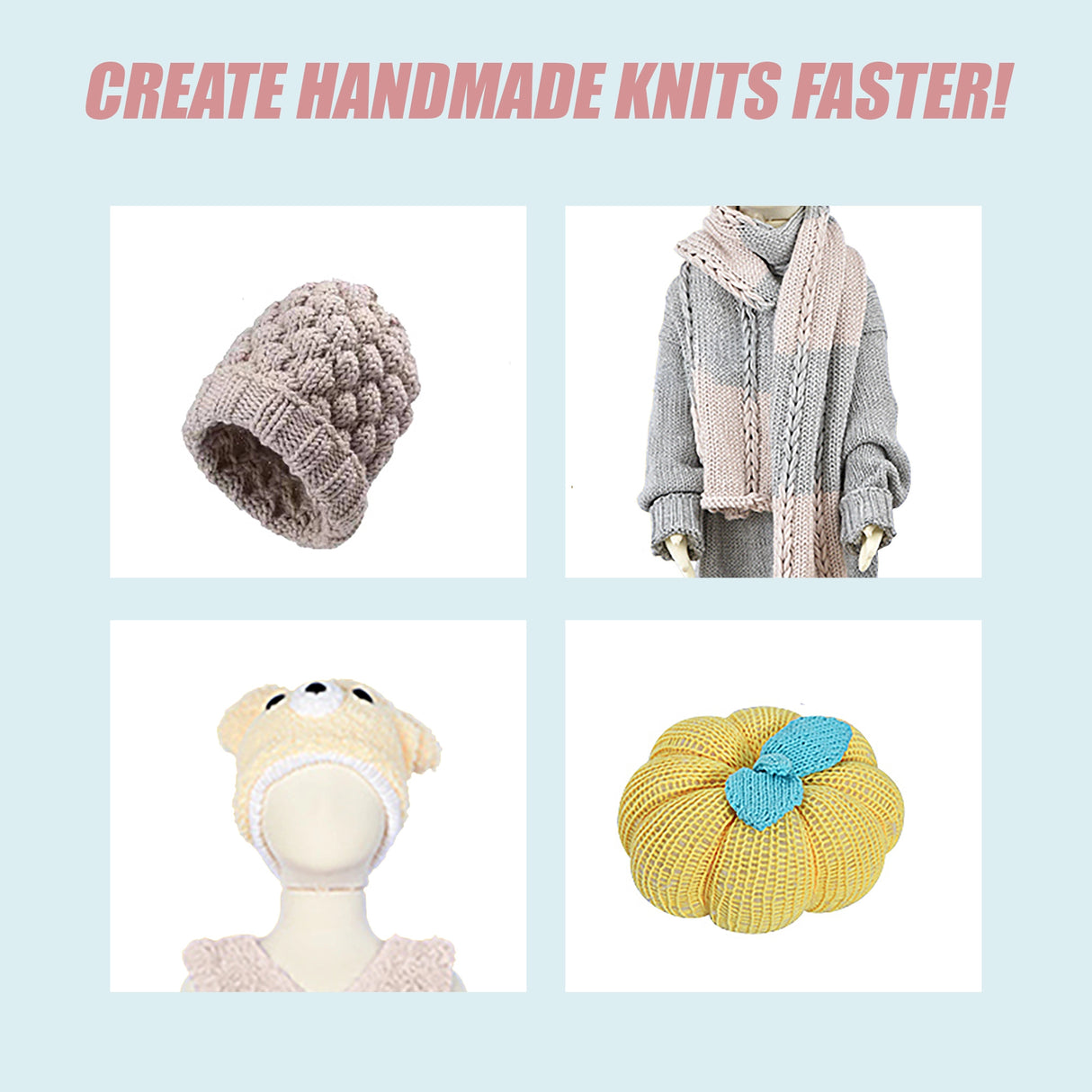 DIY Knitting Machine Smart Weaving Knit Rotating Kids Toy Scarf Sock Hat Gift