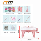 DIY Knitting Machine Smart Weaving Knit Rotating Kids Toy Scarf Sock Hat Gift - Extra Image