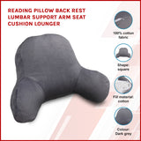 Reading Pillow Back Rest Lumbar Support Arm Seat Cushion Lounger - Front View