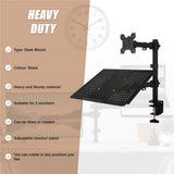 Monitor Mount & Laptop and Tablet Shelf Stands Holders Adjustable Workspace Arm - Extra Image
