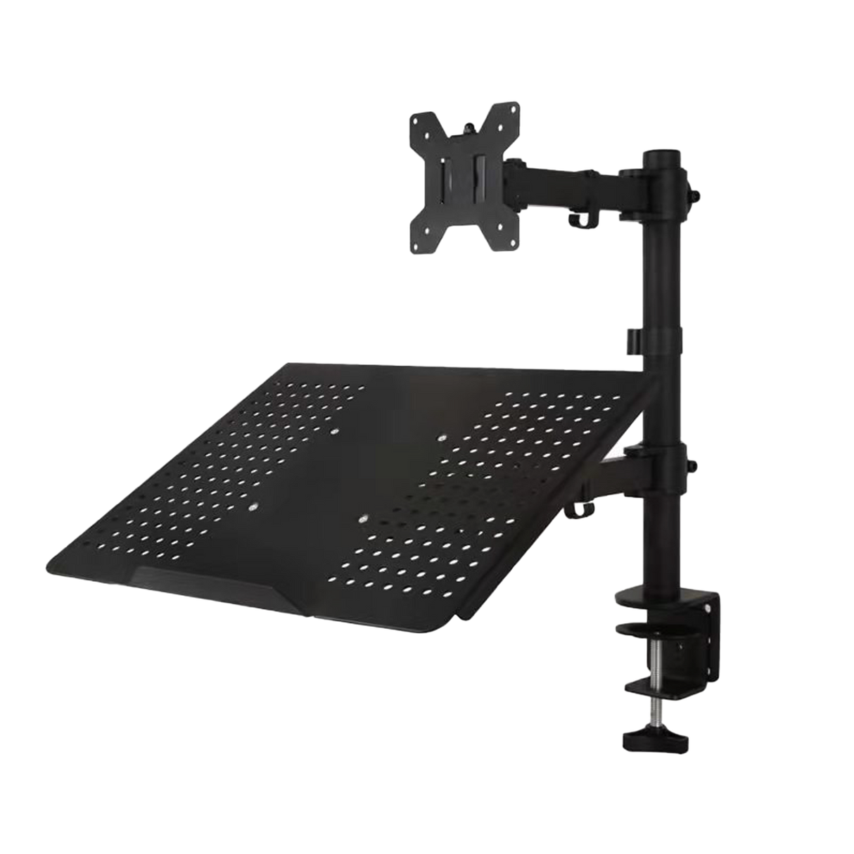 Monitor Mount & Laptop and Tablet Shelf Stands Holders Adjustable Workspace Arm