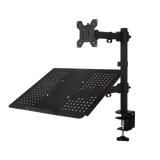 Monitor Mount & Laptop and Tablet Shelf Stands Holders Adjustable Workspace Arm