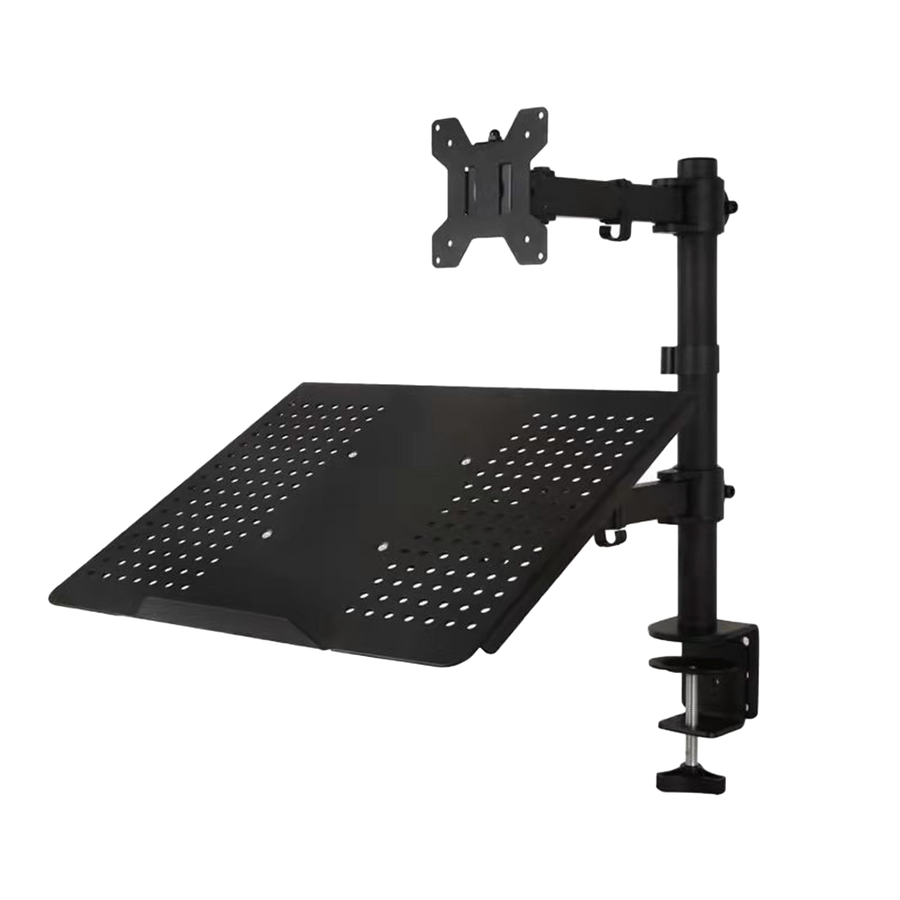 Monitor Mount & Laptop and Tablet Shelf Stands Holders Adjustable Workspace Arm