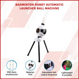 Badminton Robot Automatic Launcher Ball Machine - Low Angle