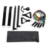 Exercise Pilates Bar Kit Resistance Bands Yoga Fitness Stretch Workout Gym - Side View