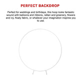 2M Wedding Hoop Round Circle Arch Backdrop Flower Display Stand Frame Background - Extra Image