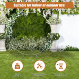 2M Wedding Hoop Round Circle Arch Backdrop Flower Display Stand Frame Background - Top-Down View