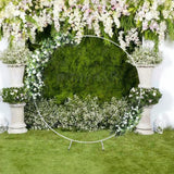 2M Wedding Hoop Round Circle Arch Backdrop Flower Display Stand Frame Background - Rear View
