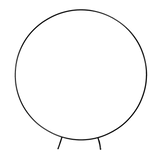 2M Wedding Hoop Round Circle Arch Backdrop Flower Display Stand Frame Background - Front View