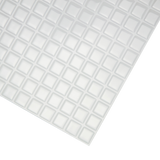 Tiles 3D Peel and Stick Wall Tile Stereoscopic Crystal White 10 Sheets - Side View