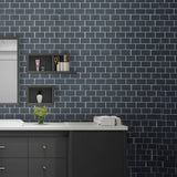 Tiles 3D Peel and Stick Wall Tile Dark Grey 10 Sheets - Extra Image