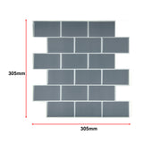 Tiles 3D Peel and Stick Wall Tile Dark Grey 10 Sheets - Extra Image
