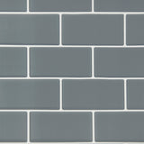 Tiles 3D Peel and Stick Wall Tile Dark Grey 10 Sheets - Close-Up Angle