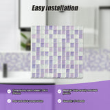 Tiles 3D Peel and Stick Wall Tile Crystal Mosaic 10 Sheets - Extra Image